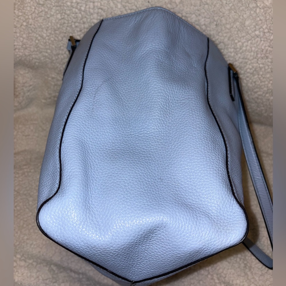 GIVEAWAY #1 MICHAEL KORS LARGE TOTE SATCHEL SHOULDER BAG POWDER BLUE - Picture 4 of 12